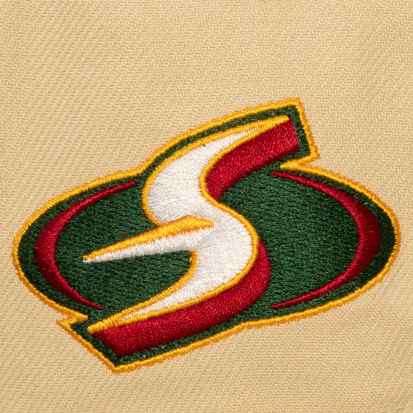 Mitchell and Ness Throwback Home Pro 2 Tone Cream - Image 3