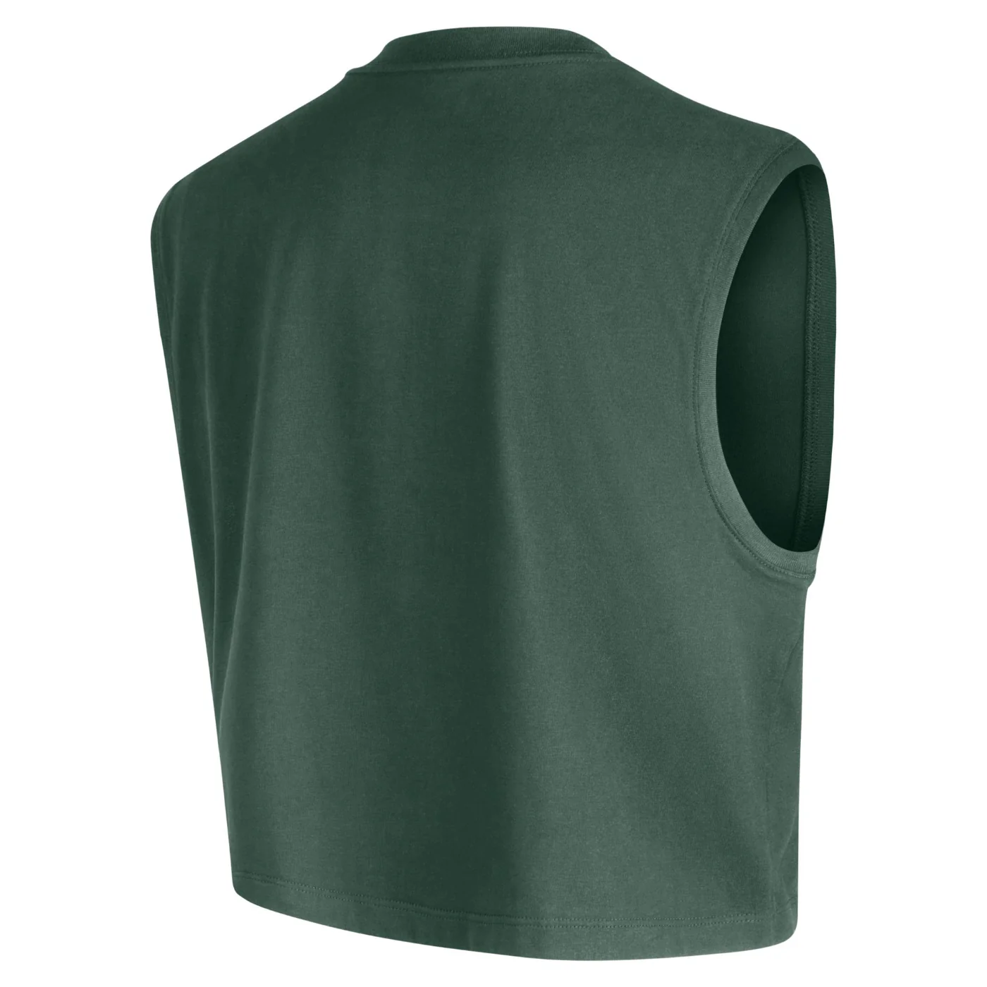 Nike Storm Womens Sleeveless Green Crop Tee - Image 3